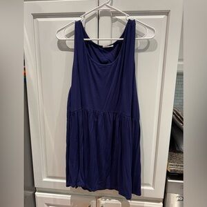 Navy Blue Sleeveless Babydoll top